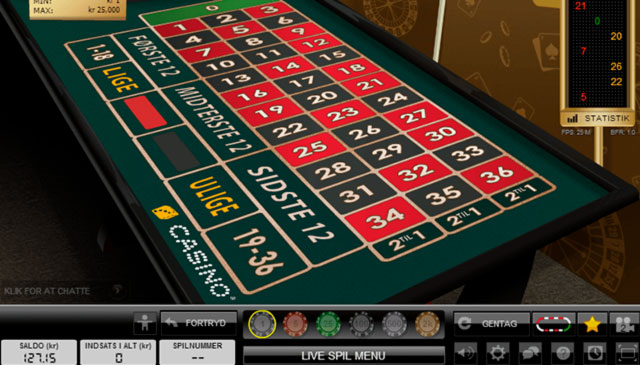 Live dealer casino